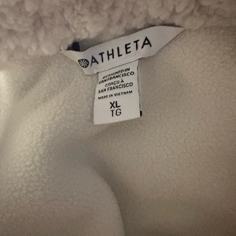 New with tags! Athleta Cloud Fleece Full Zip Sherpa Jacket - Picture 5 of 5